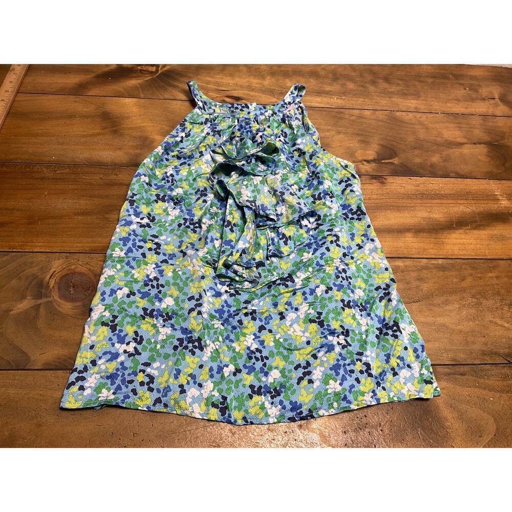 Lilly Pulitzer Women’s Floral Oops Spilled It Again Ruffle Front Silk Top Size 6